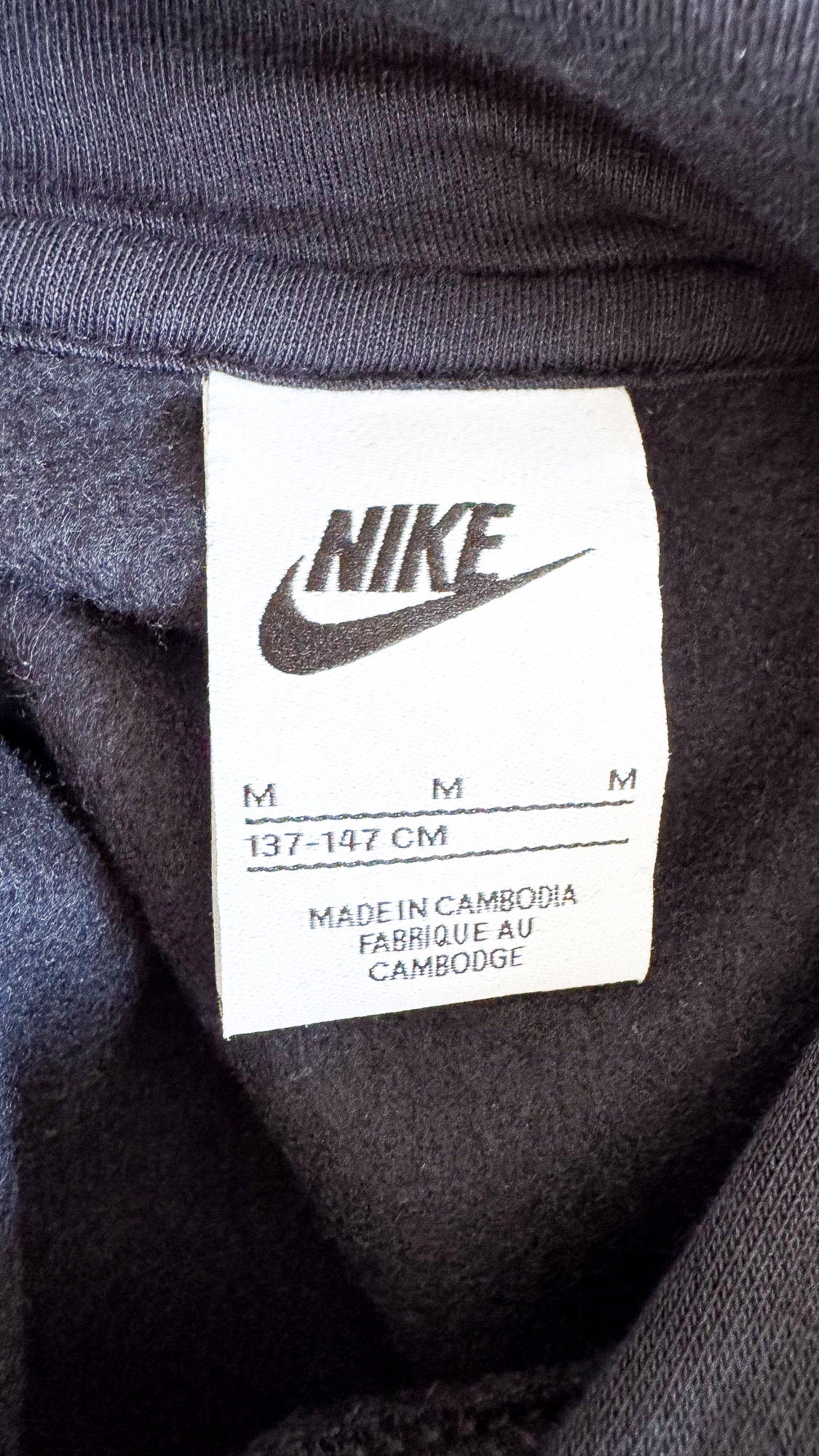 Sweat capuche bleu marine logo swoosh 10-12 ans - Nike