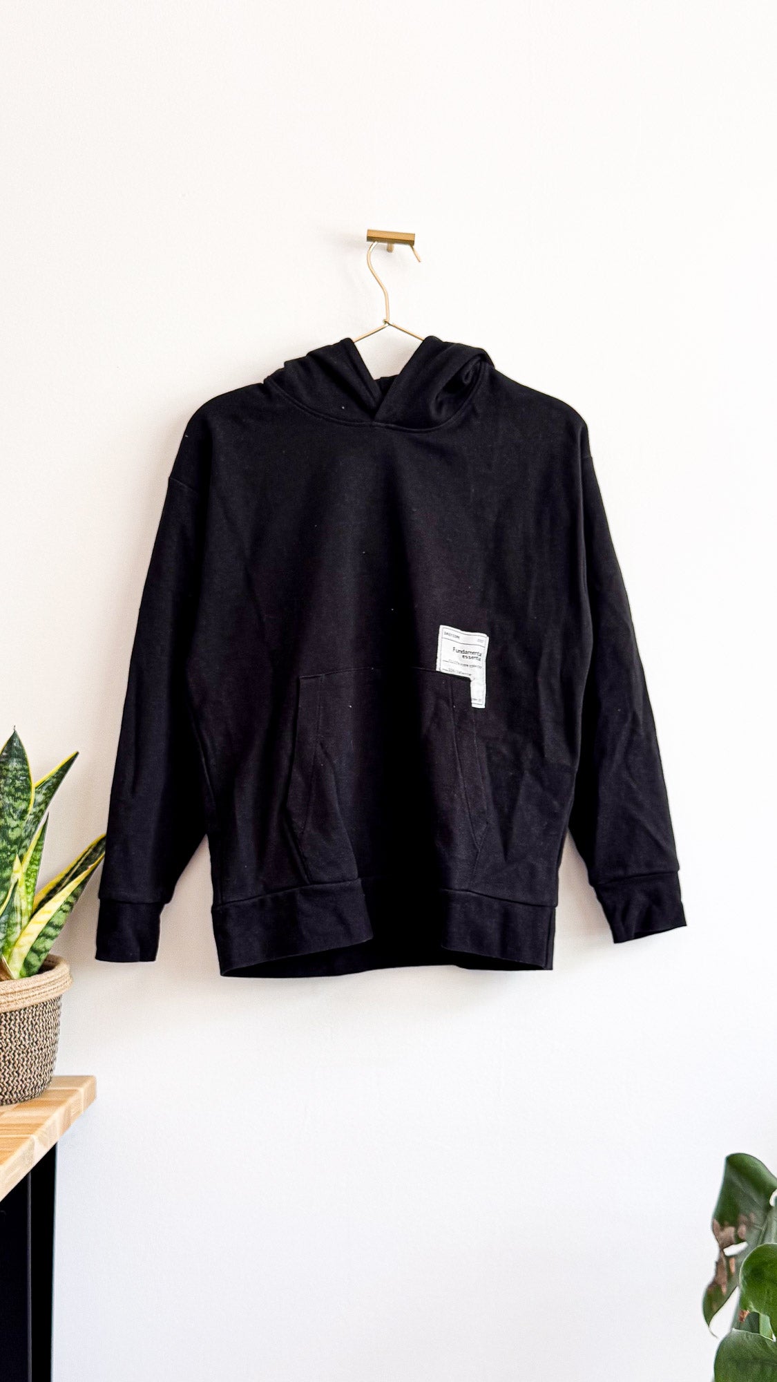 Sweat oversize noir "Fundamental Essential" 11/12 ans - Zara