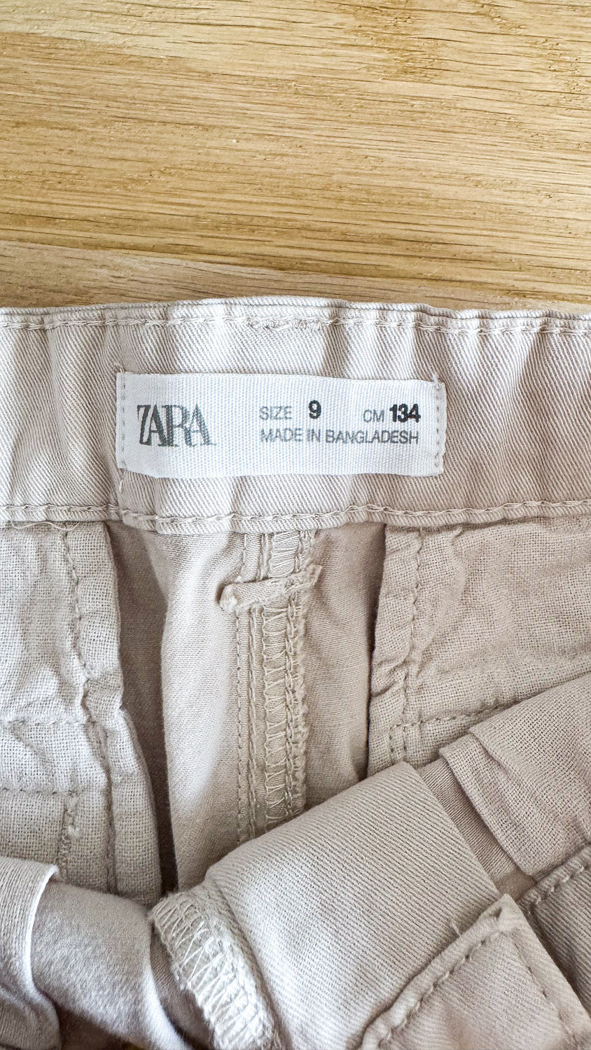 Short cargo beige multipoches 9 ans - Zara