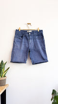 Short jean homme Zara Man taille 40 bleu stone-wash bermuda