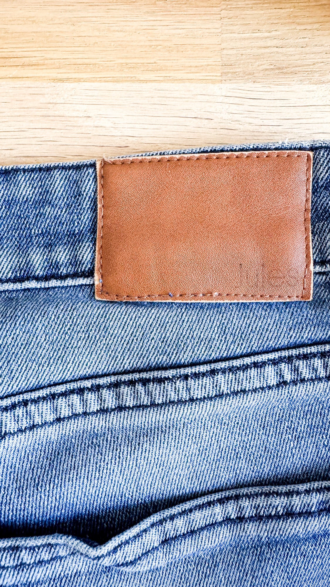 Short jean homme Jules taille 36 bleu délavé bermuda patch cuir