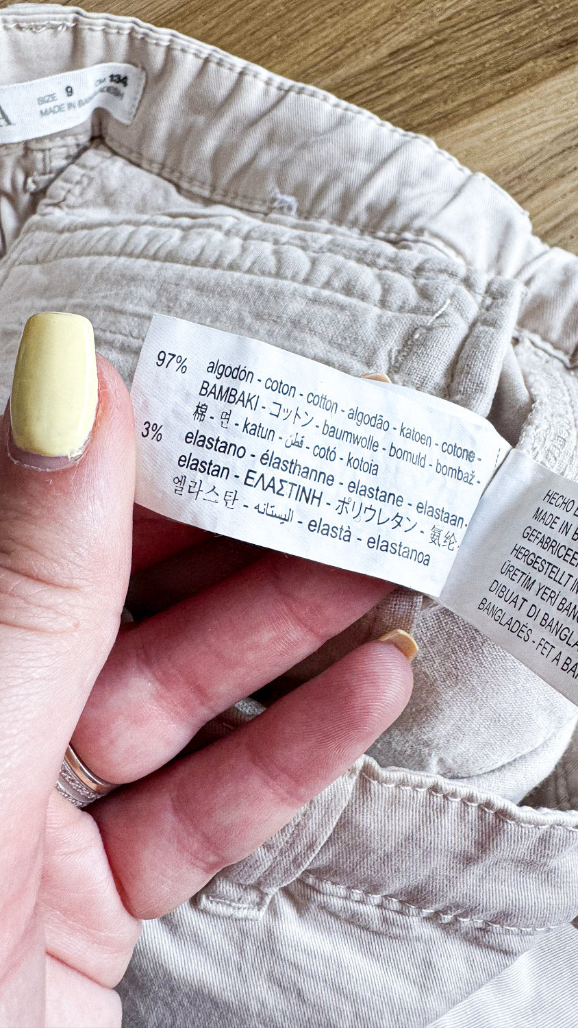 Short cargo beige multipoches 9 ans - Zara