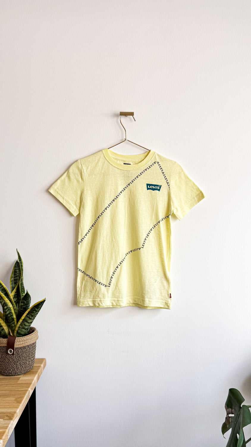 T-shirt jaune logo diagonal "Levi's" 10 ans - Levi's