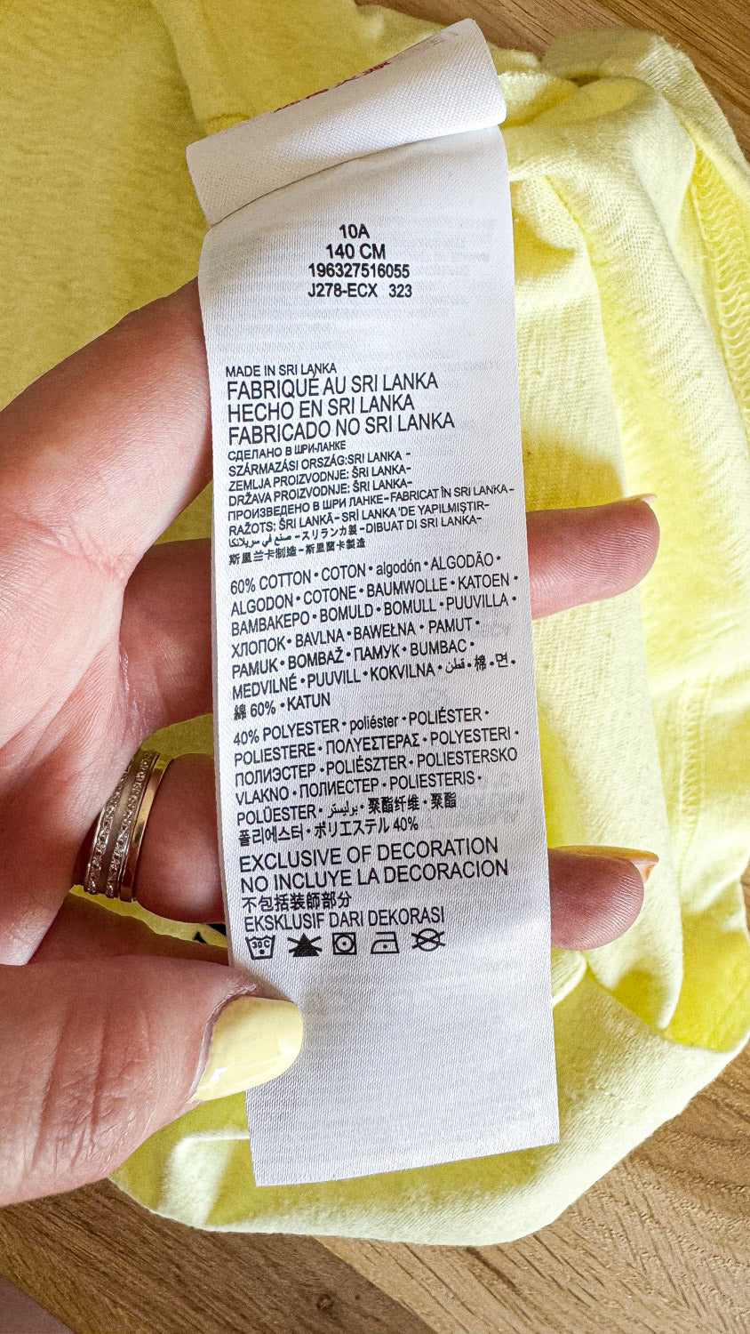 T-shirt jaune logo diagonal "Levi's" 10 ans - Levi's