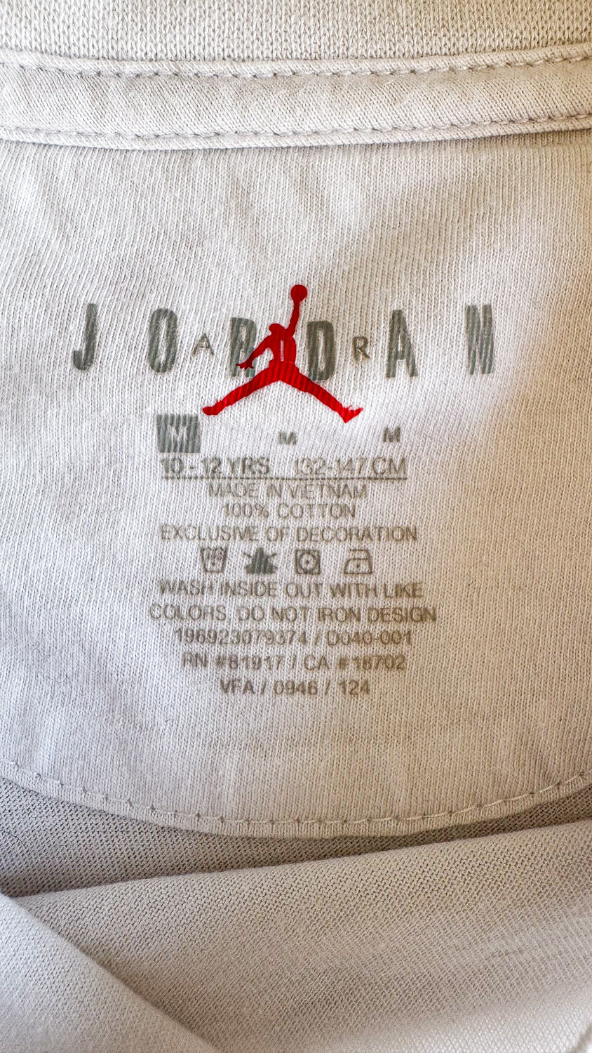T-shirt blanc imprimé all-over Jordan 10/12 ans - Jordan