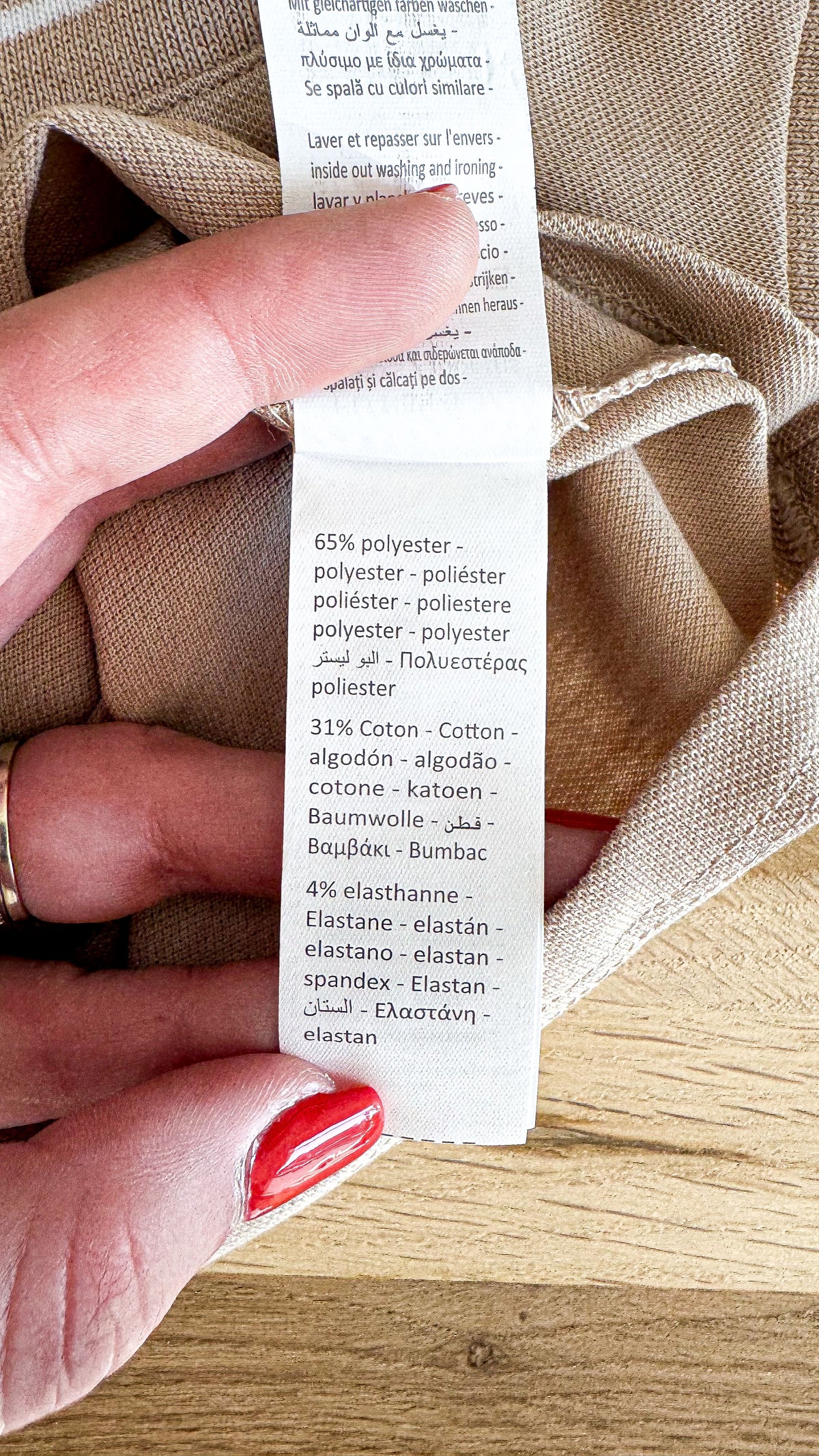Polo beige neuf étiquette poche 36 mois - Orchestra