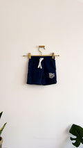Short molleton bleu marine logo brodé 9 mois - Please