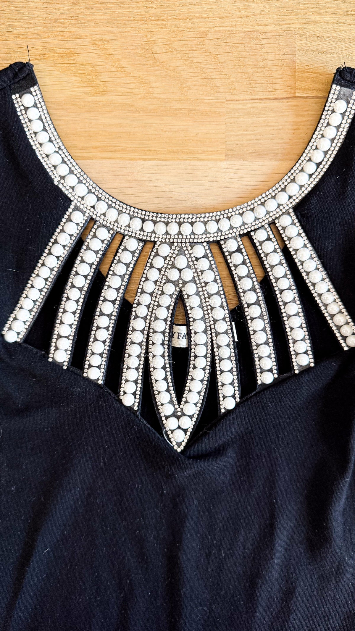 Robe moulante col perles strass S/M - Only Fashion
