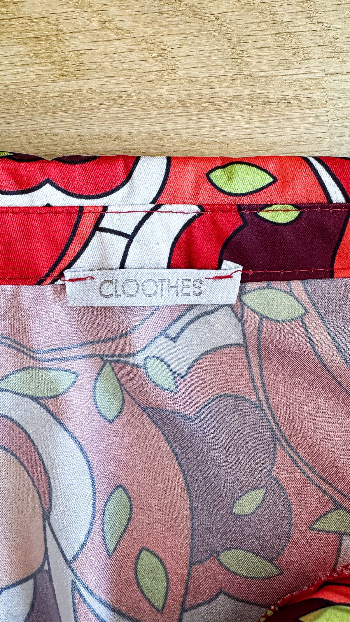 Chemise fluide imprimé rétro multicolore Cloothes taille S