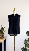 Blouse noire fluide sans manches Klotes taille S/M