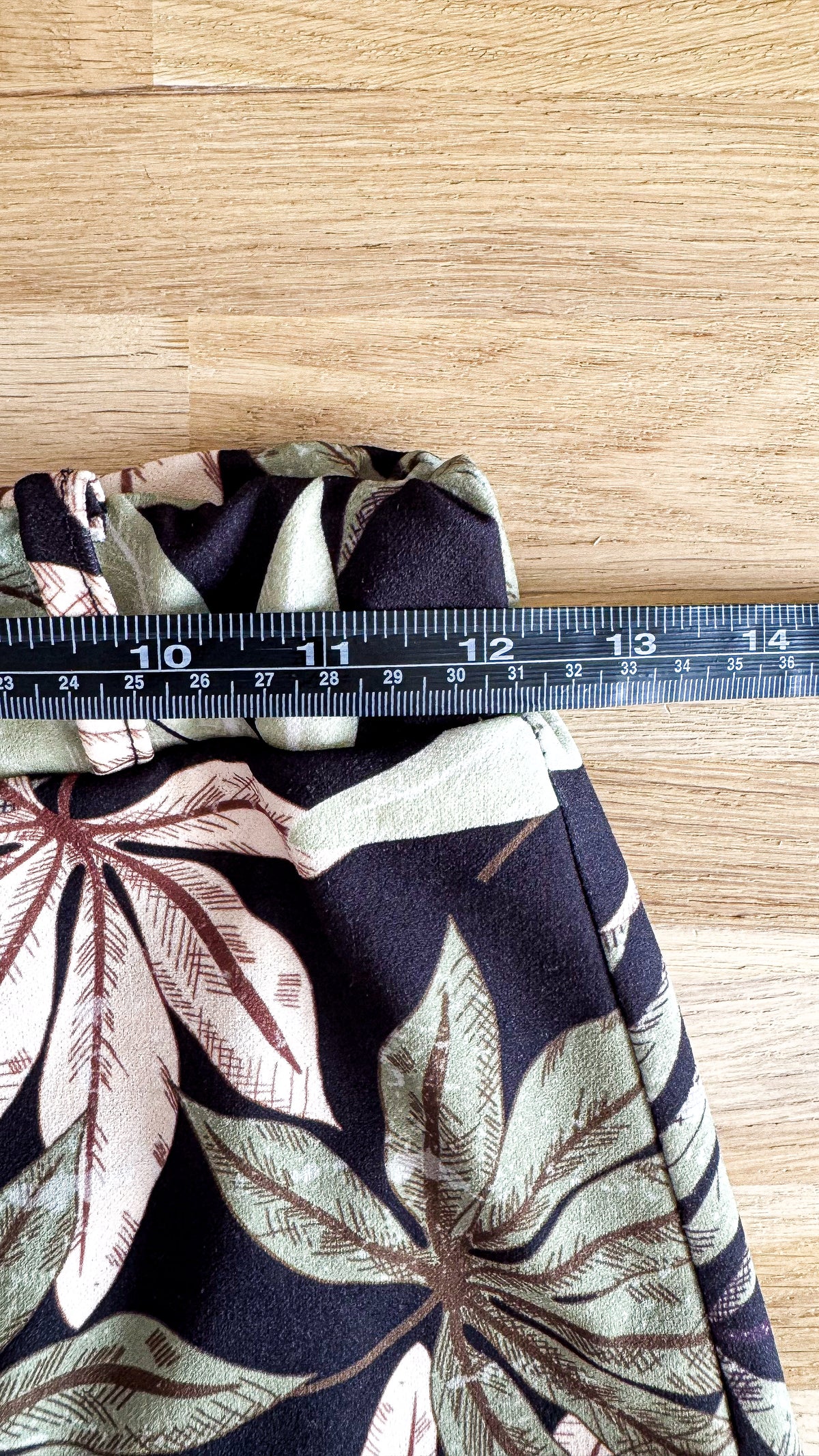 Short jupe imprimé tropical ceinture XS/S