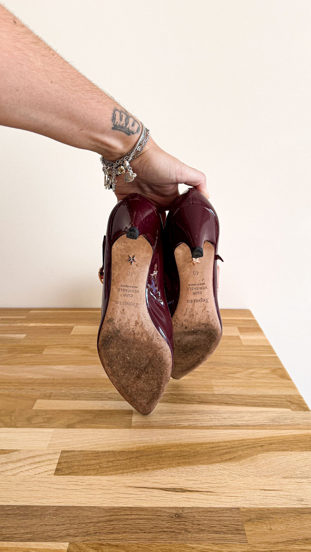 Escarpins violine Mary Jane 40 - Repetto