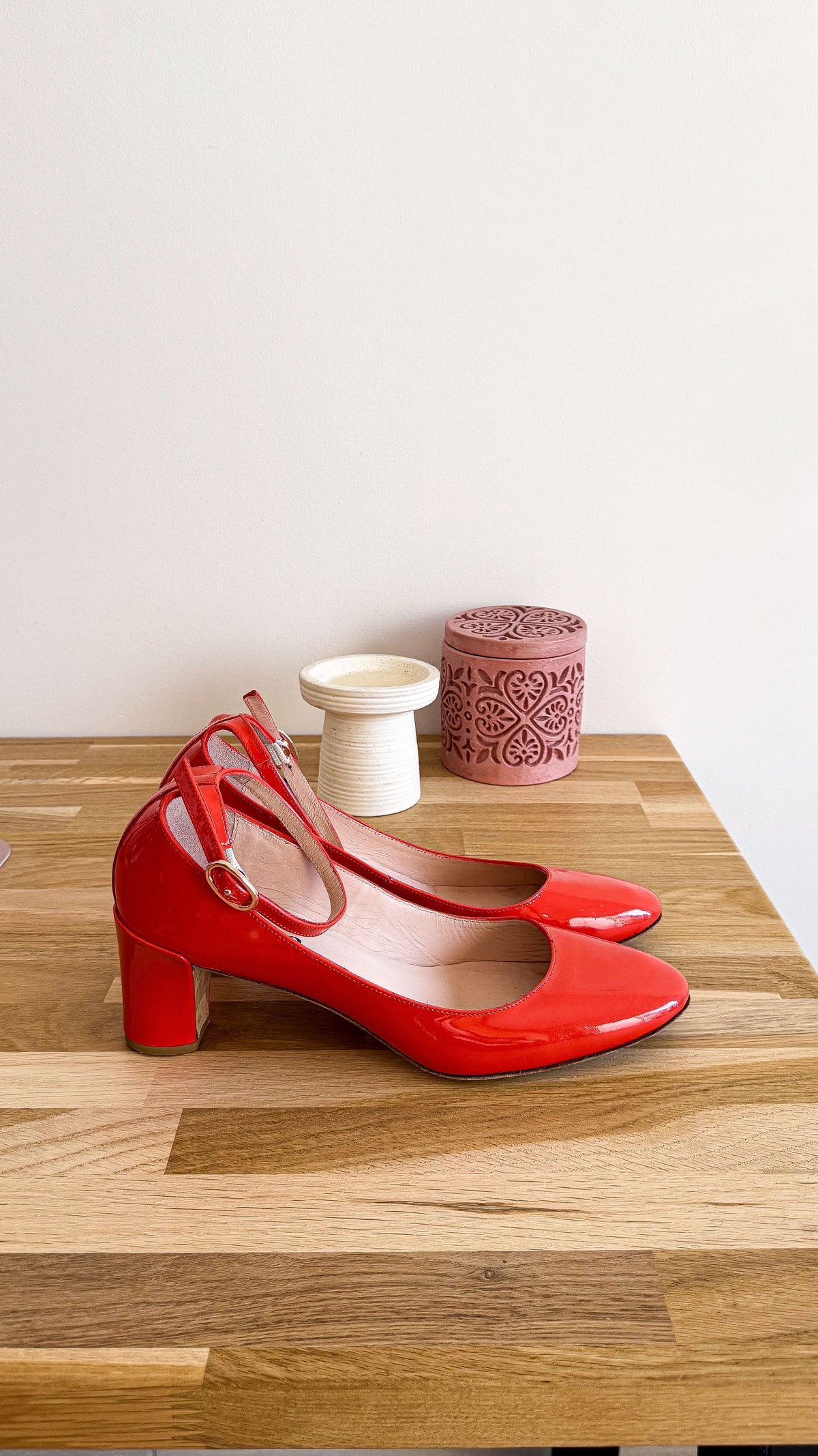 Escarpins orange vif Mary Jane 40 - Repetto