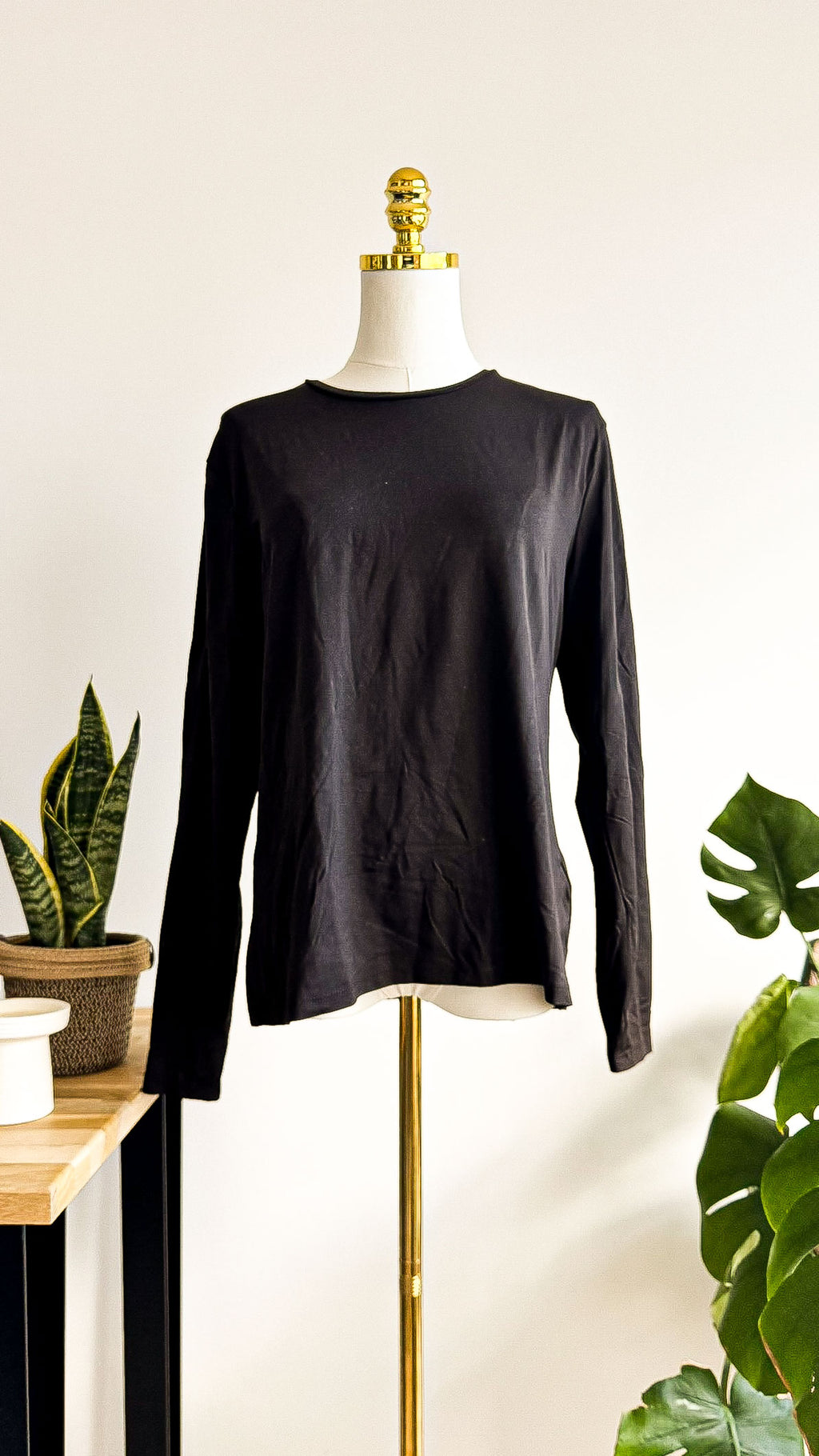Haut H&M marron chocolat basique chic manches longues neuf taille XL