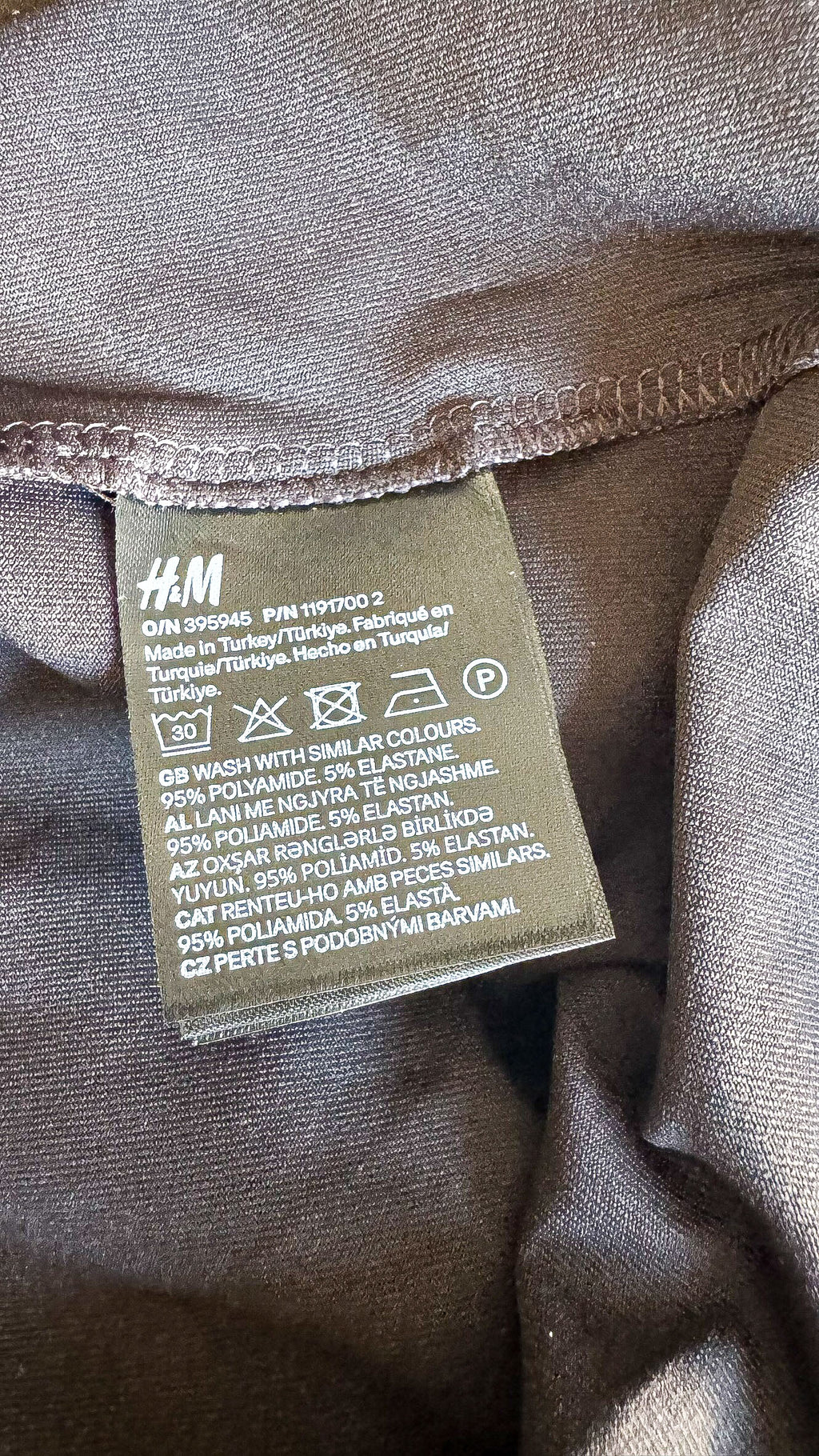 Haut H&M marron chocolat basique chic manches longues neuf taille XL