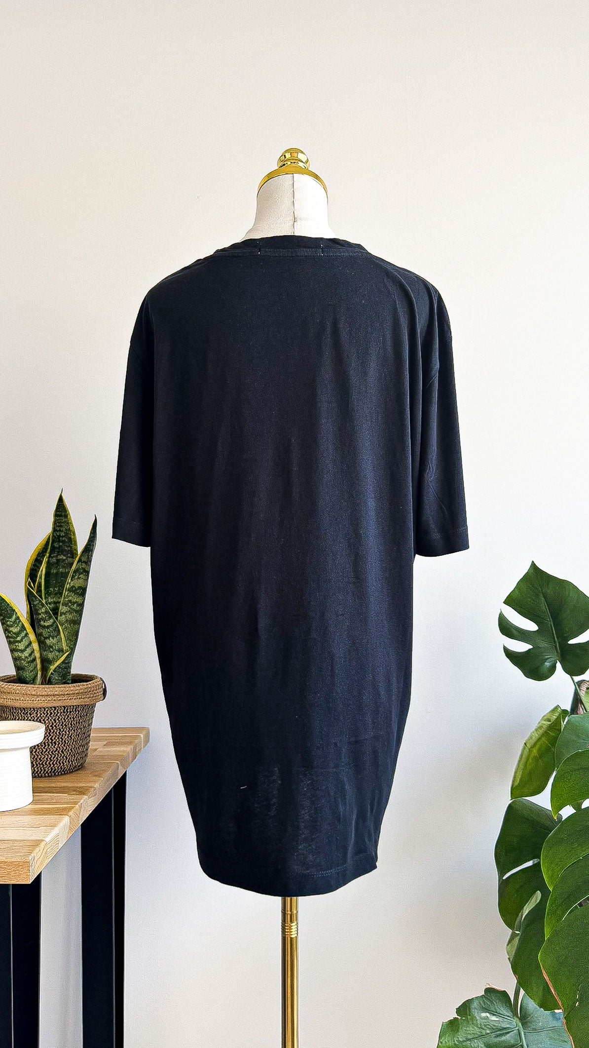T-shirt Calvin Klein noir logo oversize coton taille L