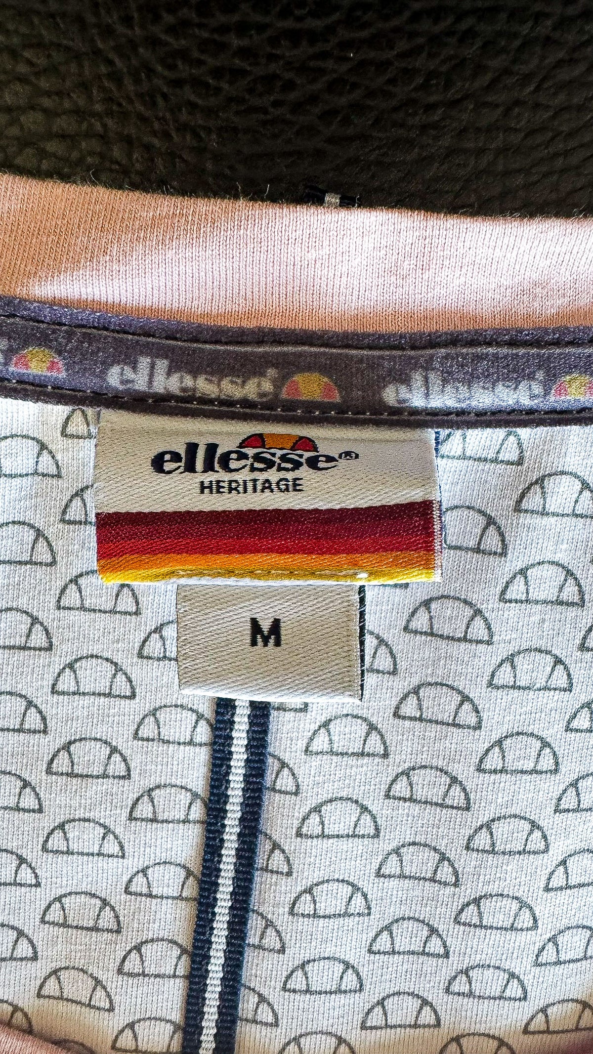T-shirt Ellesse rose coton logo devant manches courtes taille M