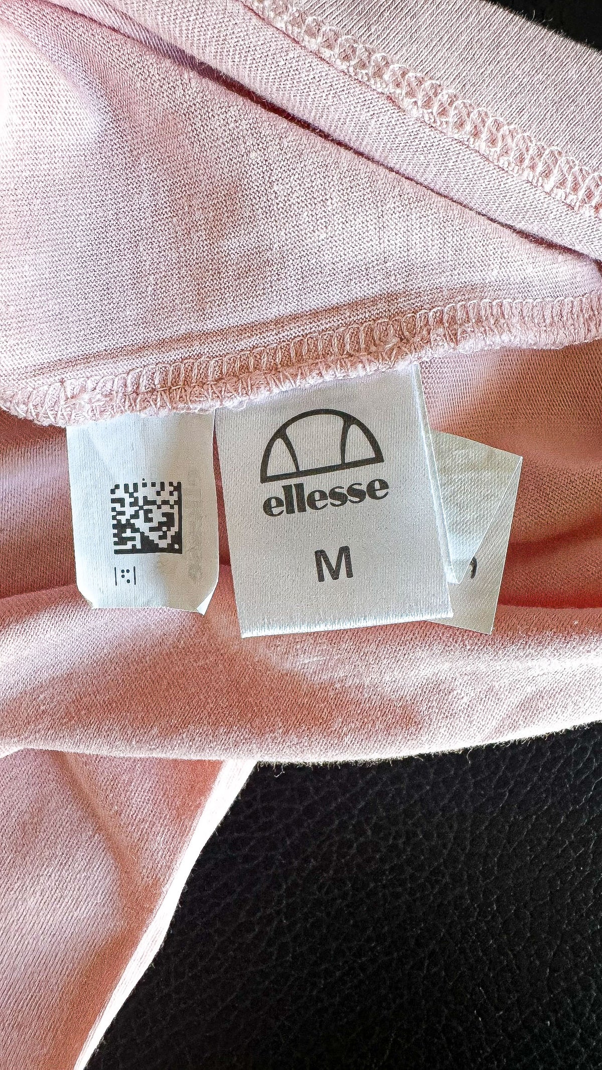 T-shirt Ellesse rose coton logo devant manches courtes taille M