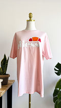T-shirt Ellesse rose logo oversize coton taille M