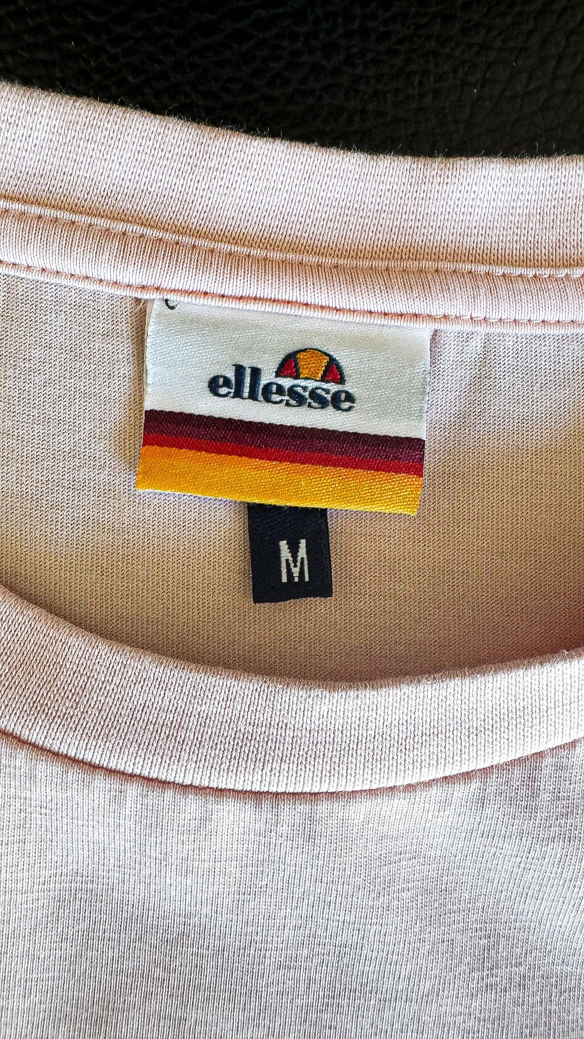 T-shirt Ellesse rose logo oversize coton taille M