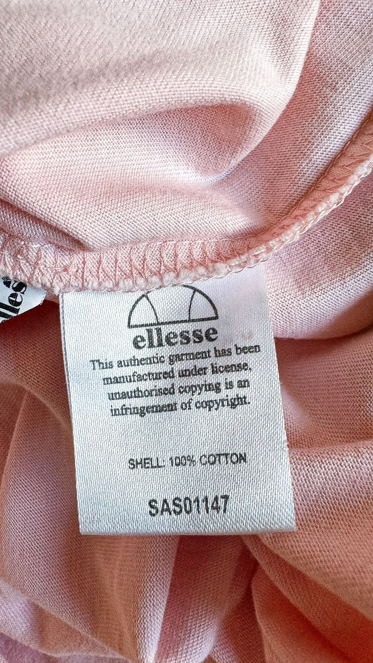 T-shirt Ellesse rose logo oversize coton taille M