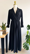 Robe longue cache-cœur plissée M - Cloothes