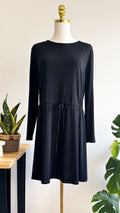 Robe basique noire cordon taille M - Mango