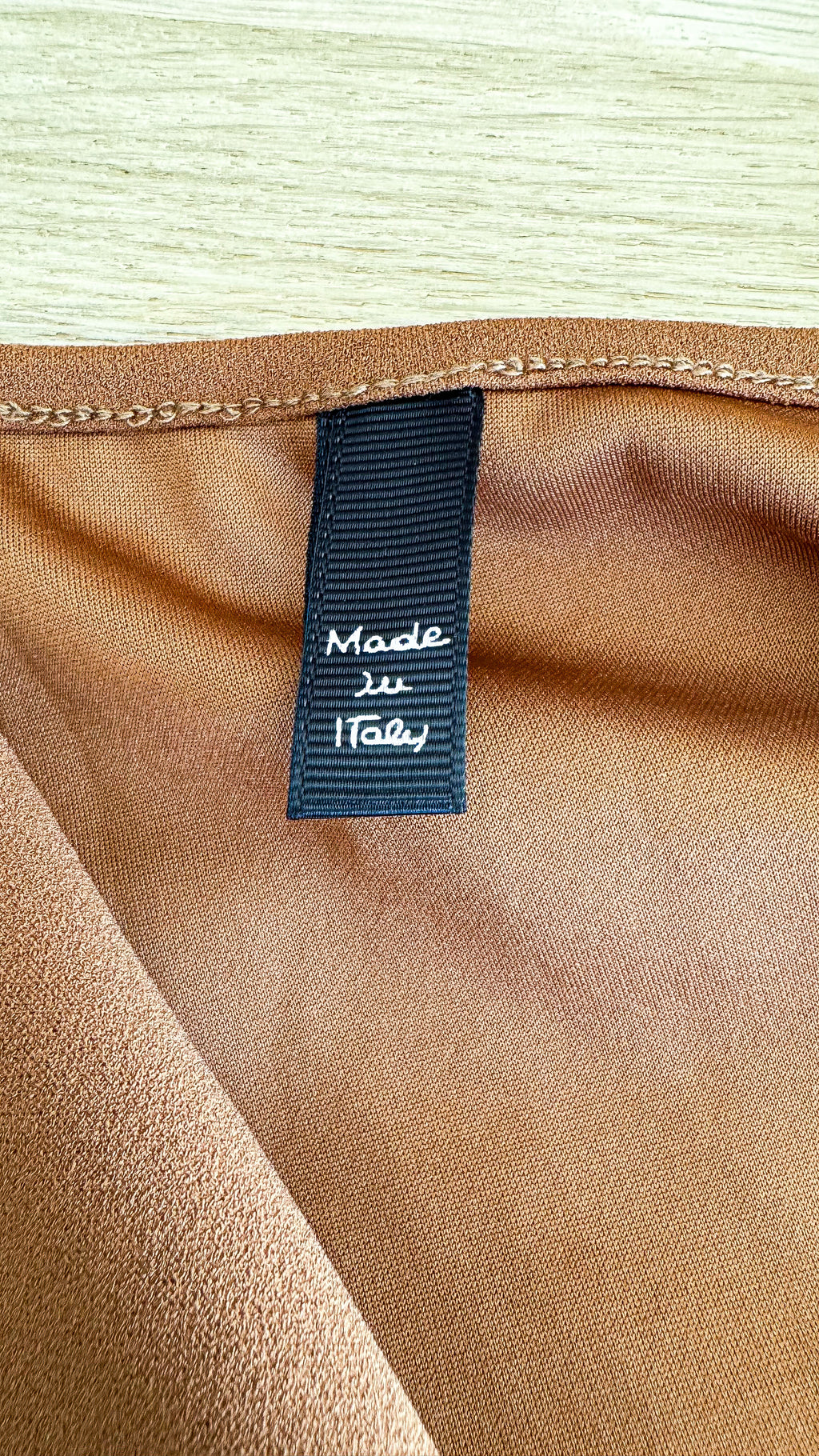 Robe cache-cœur marron manches longues TU - Mira & Co