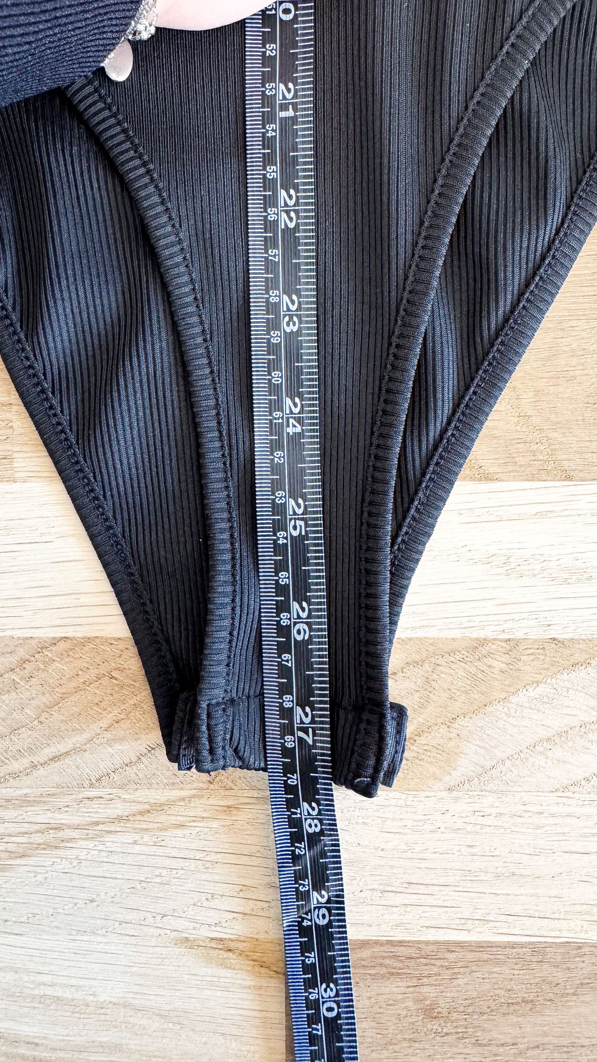 Body noir manches longues col V basique ajusté Shein taille M