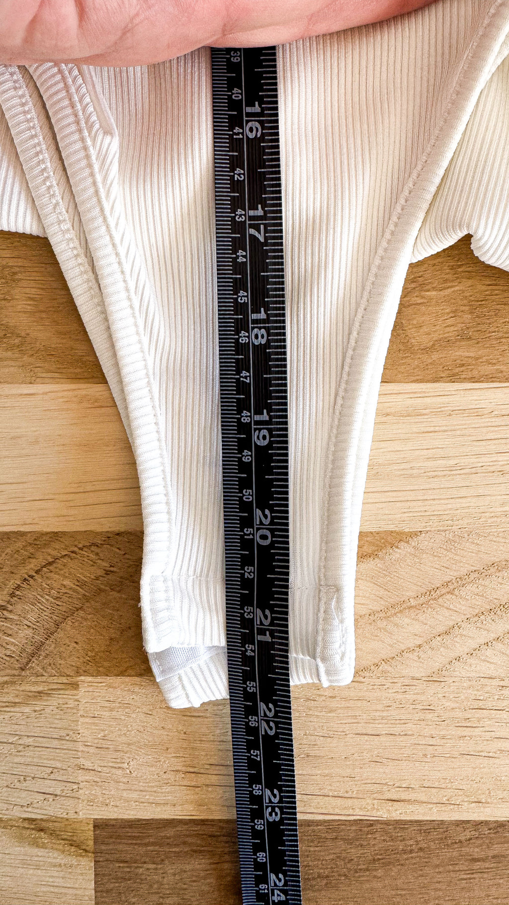 Body blanc croisé Shein côtelé asymétrique sexy chic S