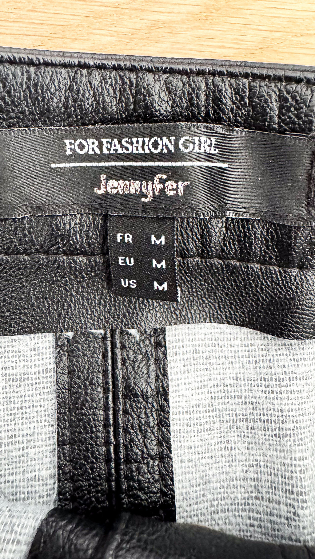 Jupe simili cuir boutons pression M - Jennyfer