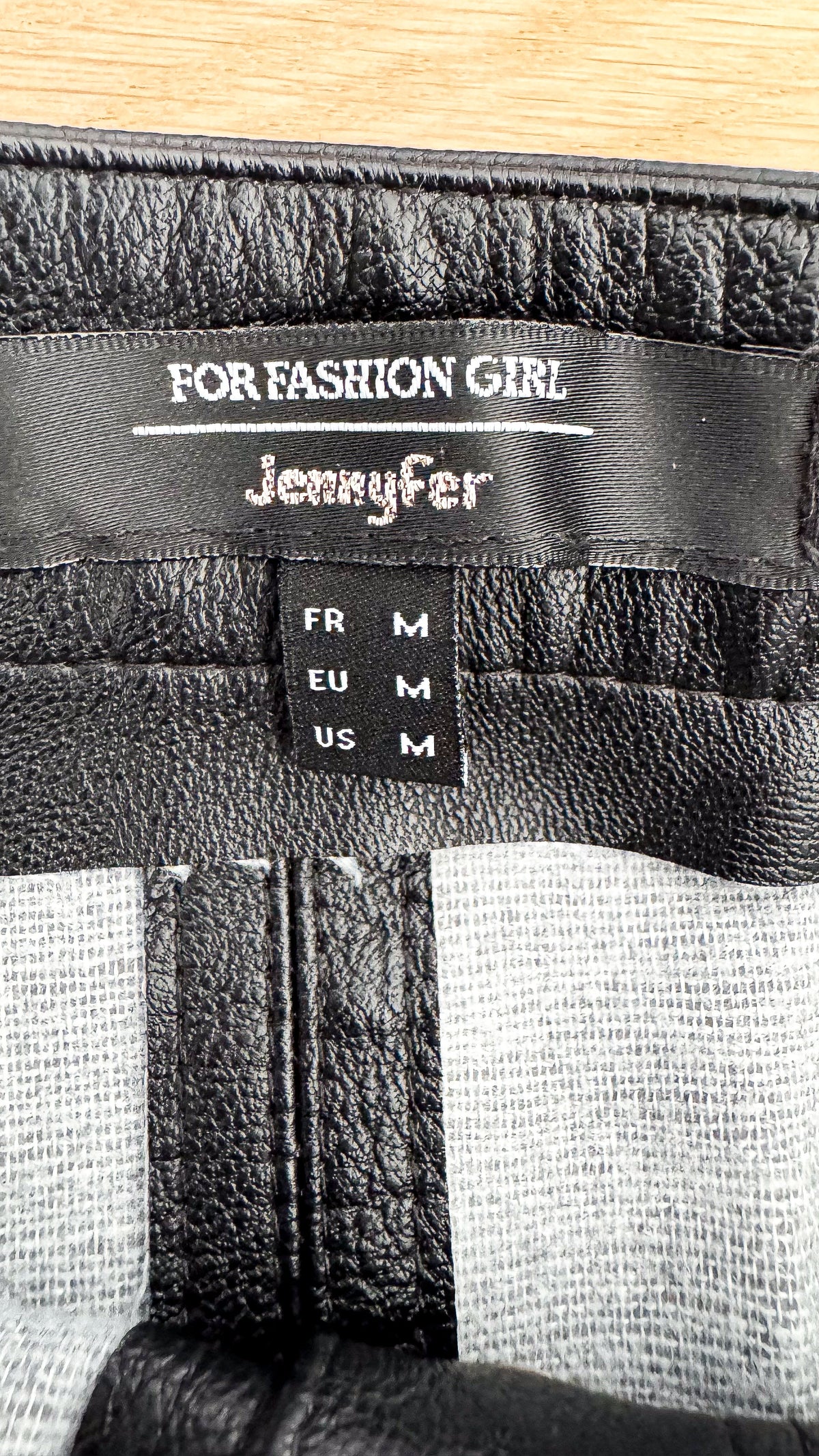 Jupe simili cuir boutons pression M - Jennyfer