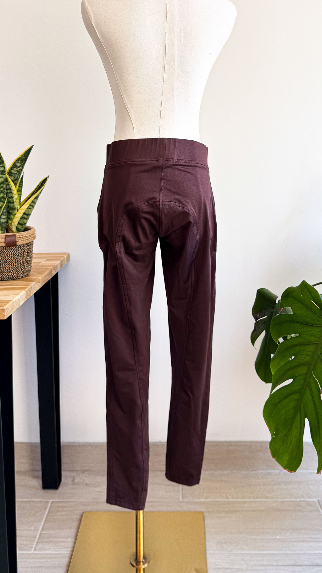 Pantalon équitation Zaldi bordeaux legging élastique cavalier taille 38