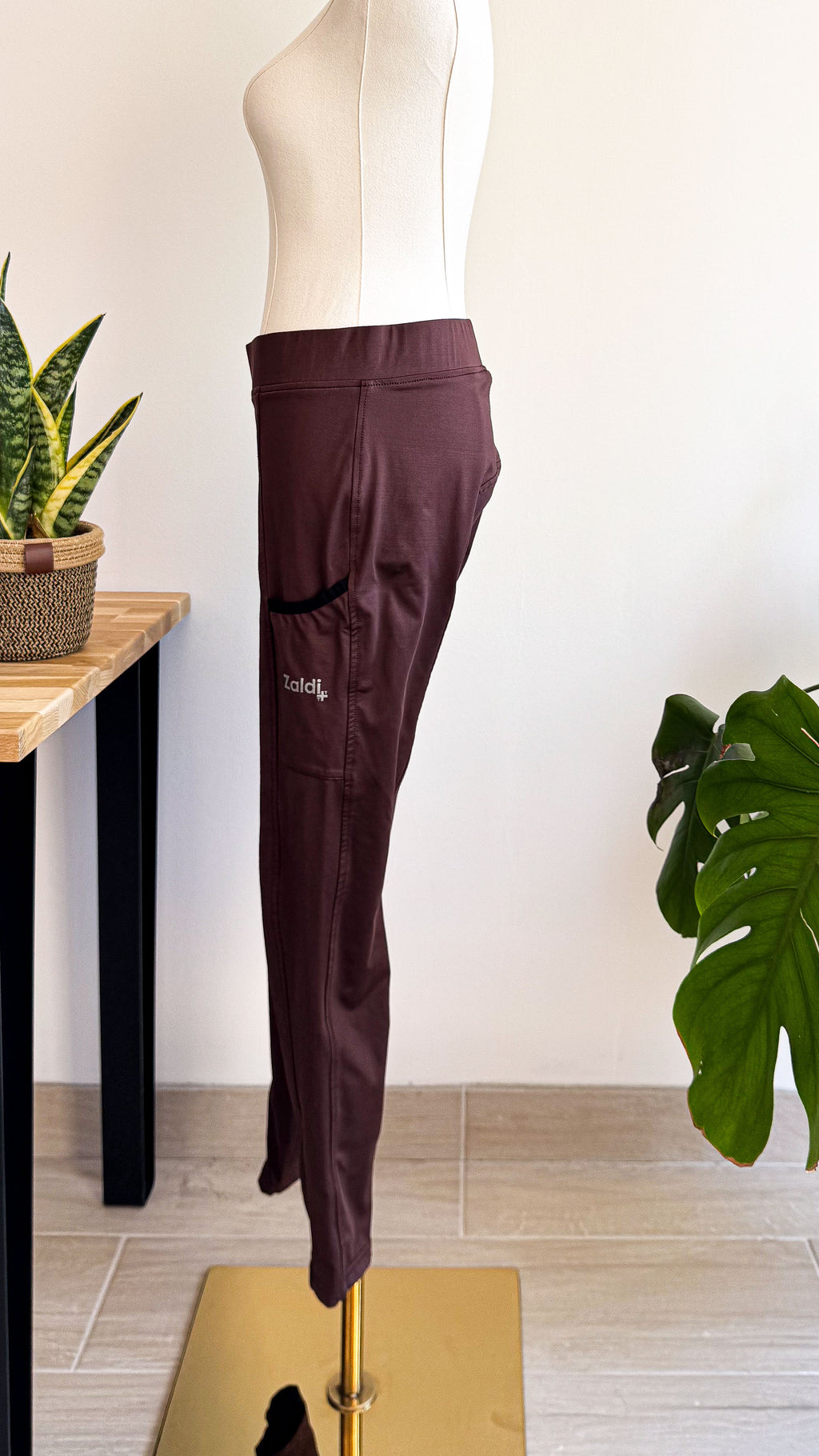 Pantalon équitation Zaldi bordeaux legging élastique cavalier taille 38