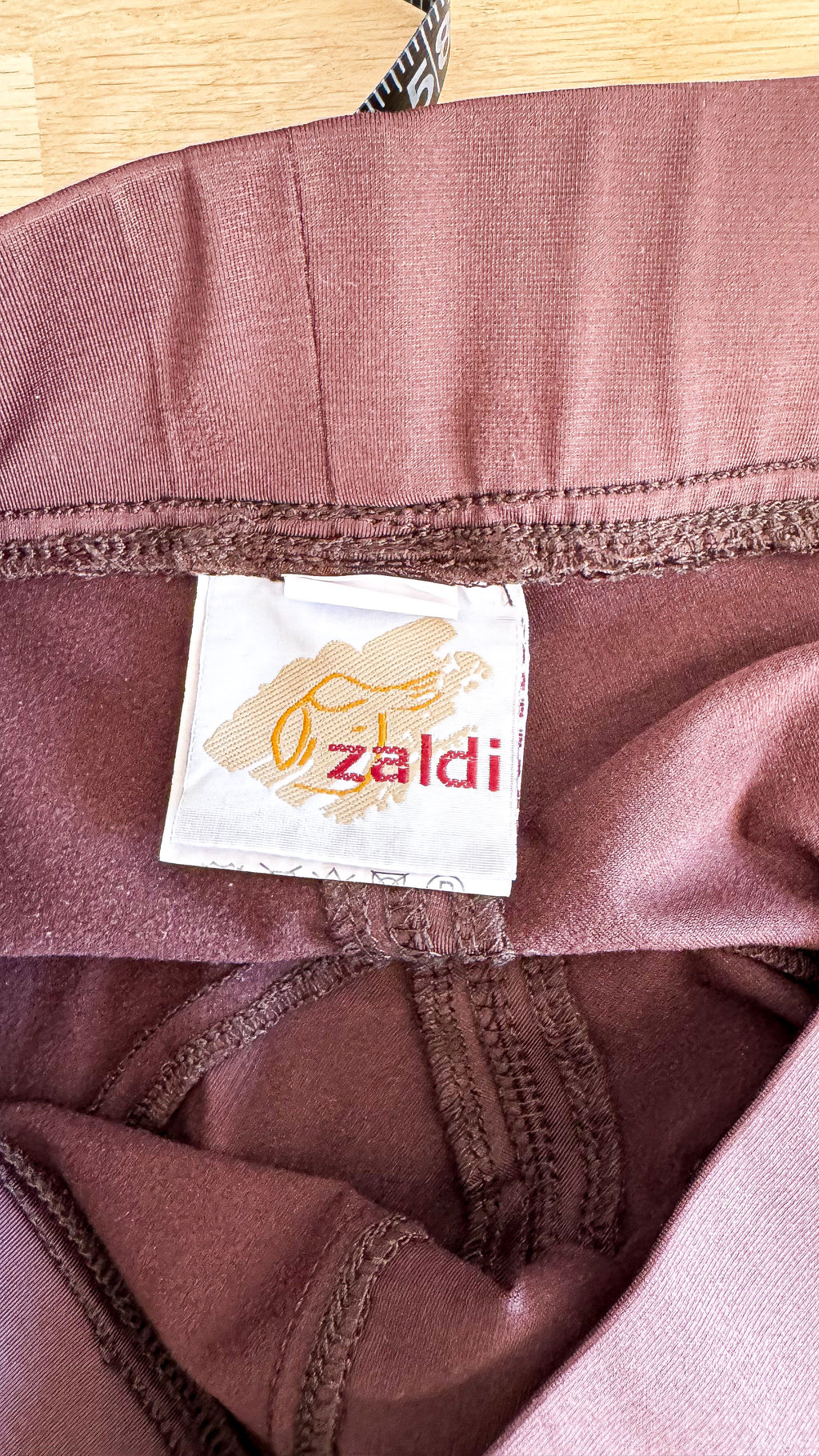 Pantalon équitation Zaldi bordeaux legging élastique cavalier taille 38