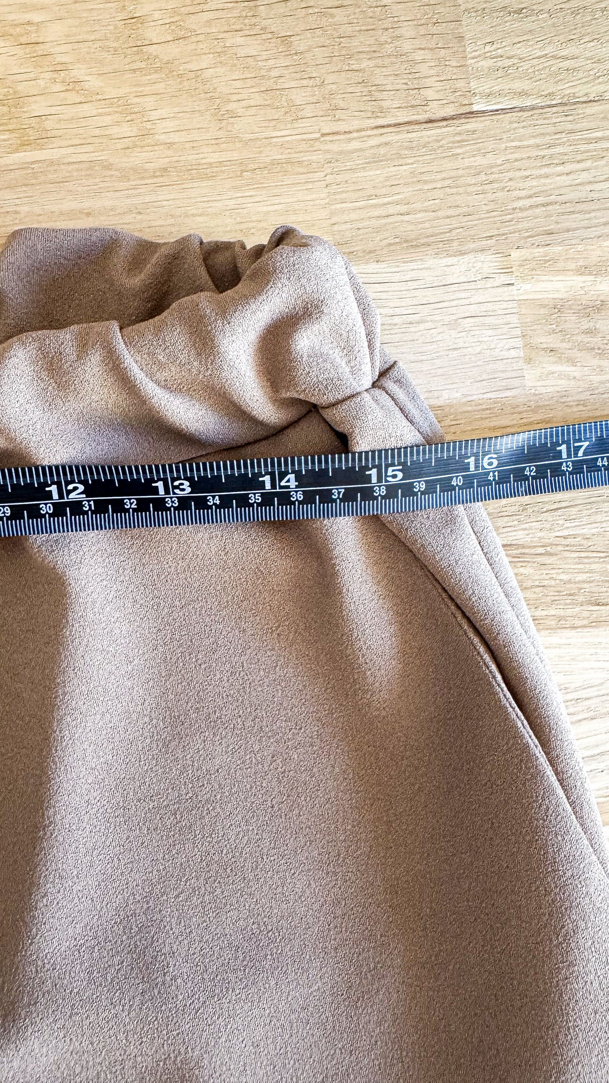 Pantalon fluide marron satiné M - Acquamarina