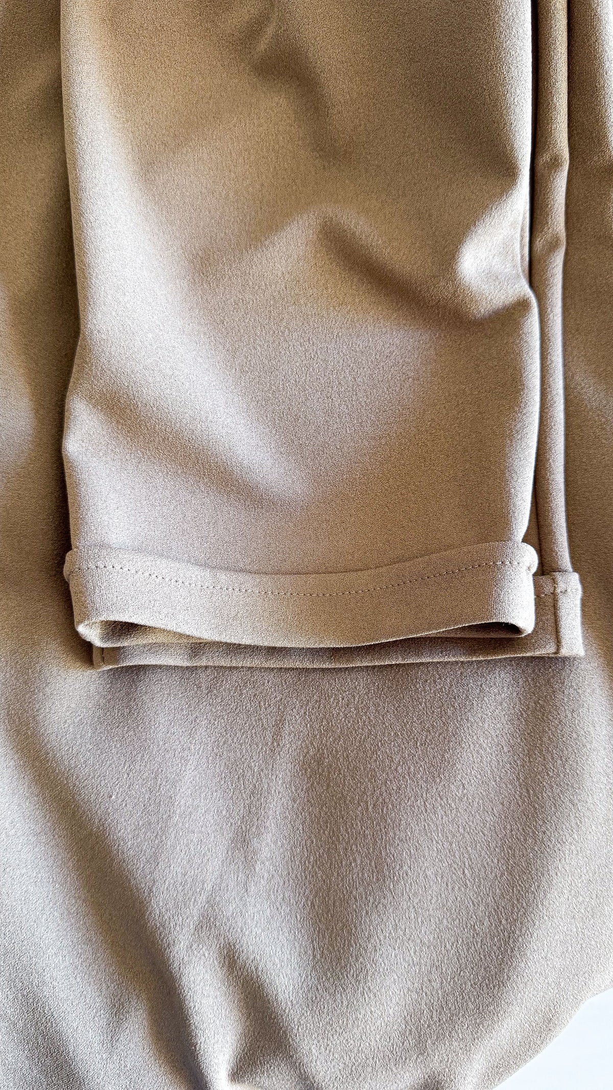 Pantalon fluide marron satiné M - Acquamarina