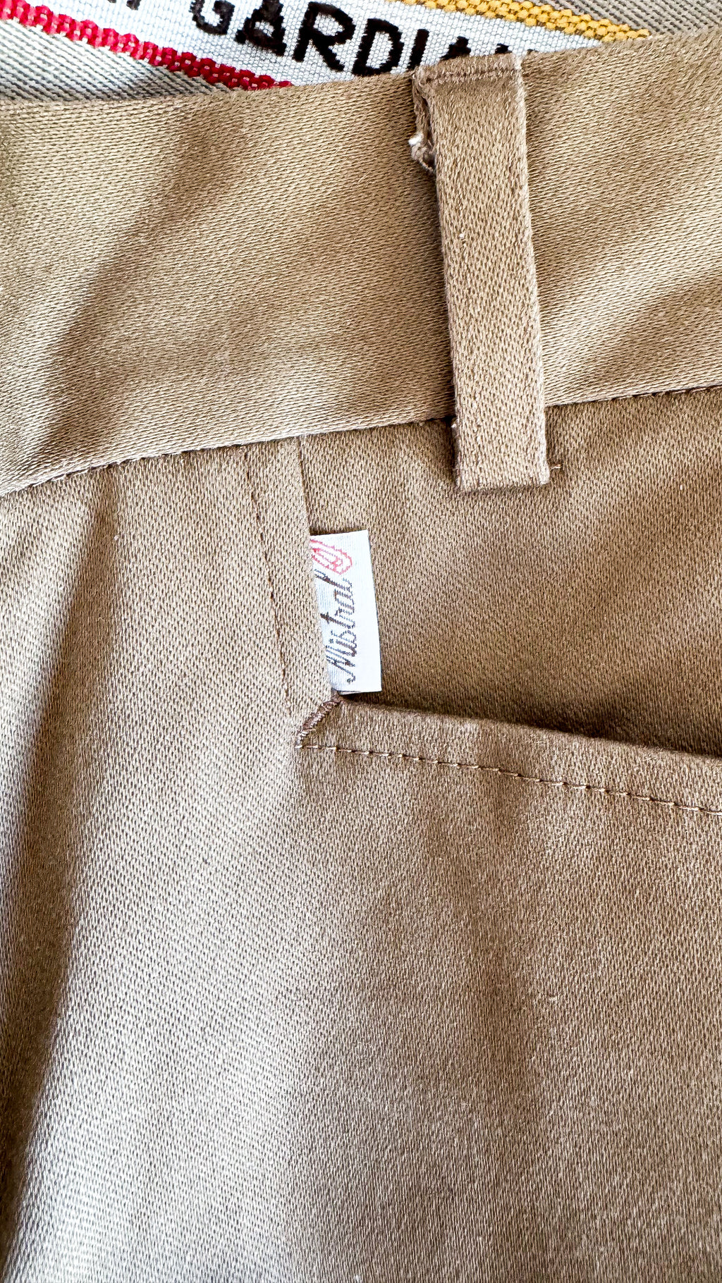 Pantalon gardian Mistral Les Indiennes de Nîmes marron taille 44 coupe droite chic