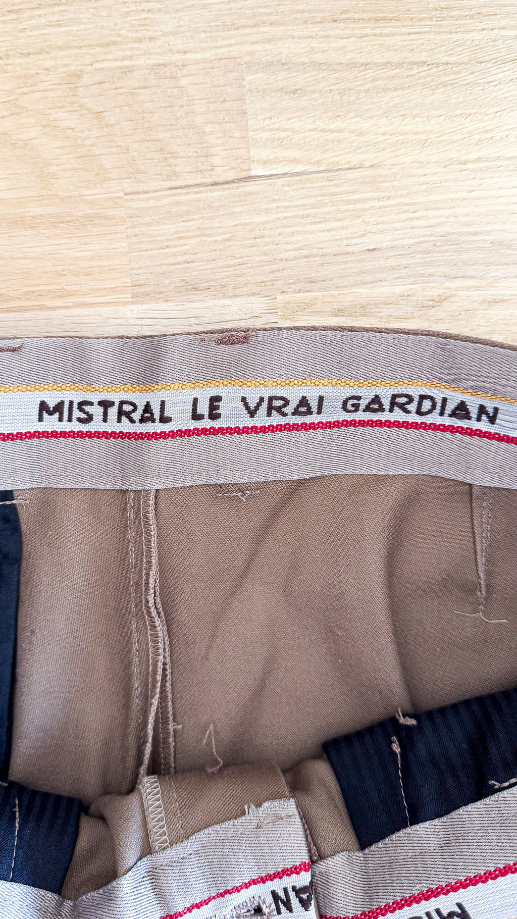 Pantalon gardian Mistral Les Indiennes de Nîmes marron taille 44 coupe droite chic