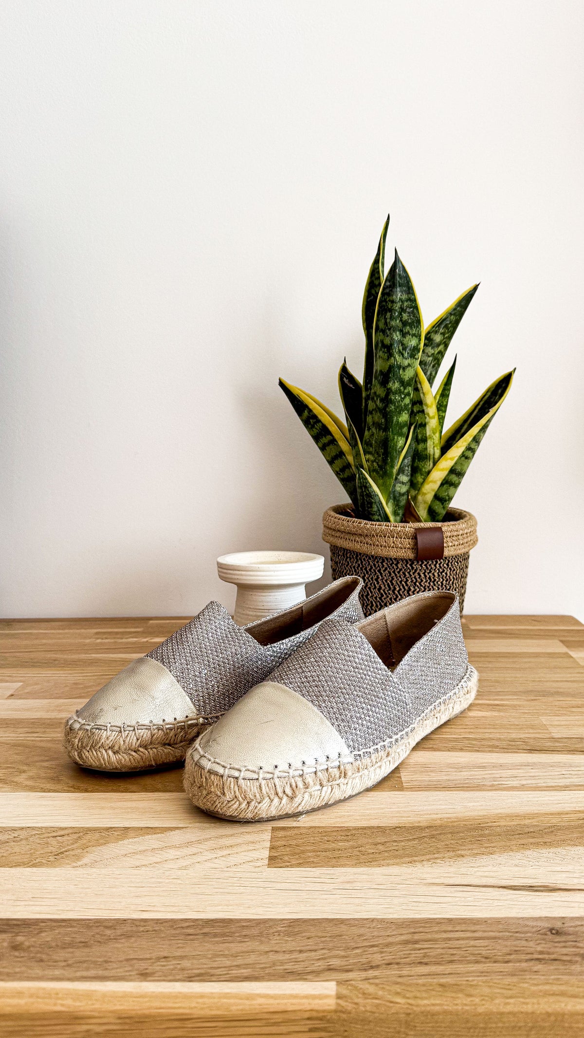 Espadrilles platine bout doré 39 - Toni Pons