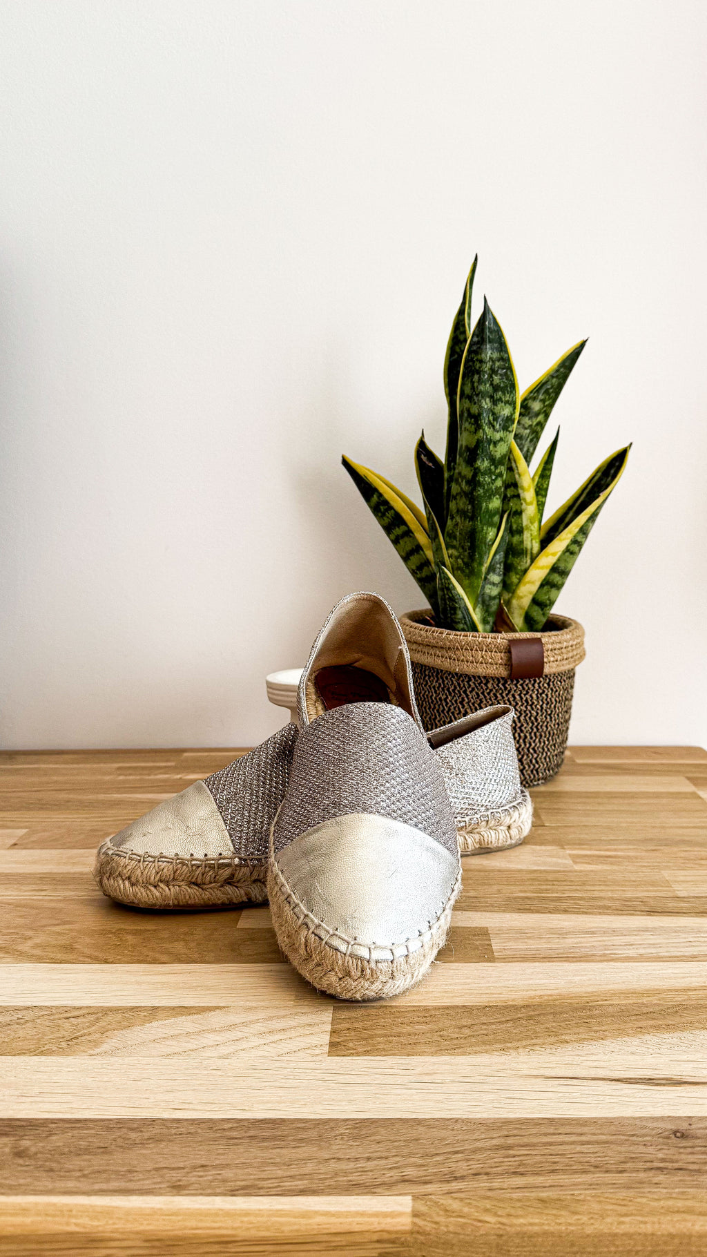 Espadrilles platine bout doré 39 - Toni Pons