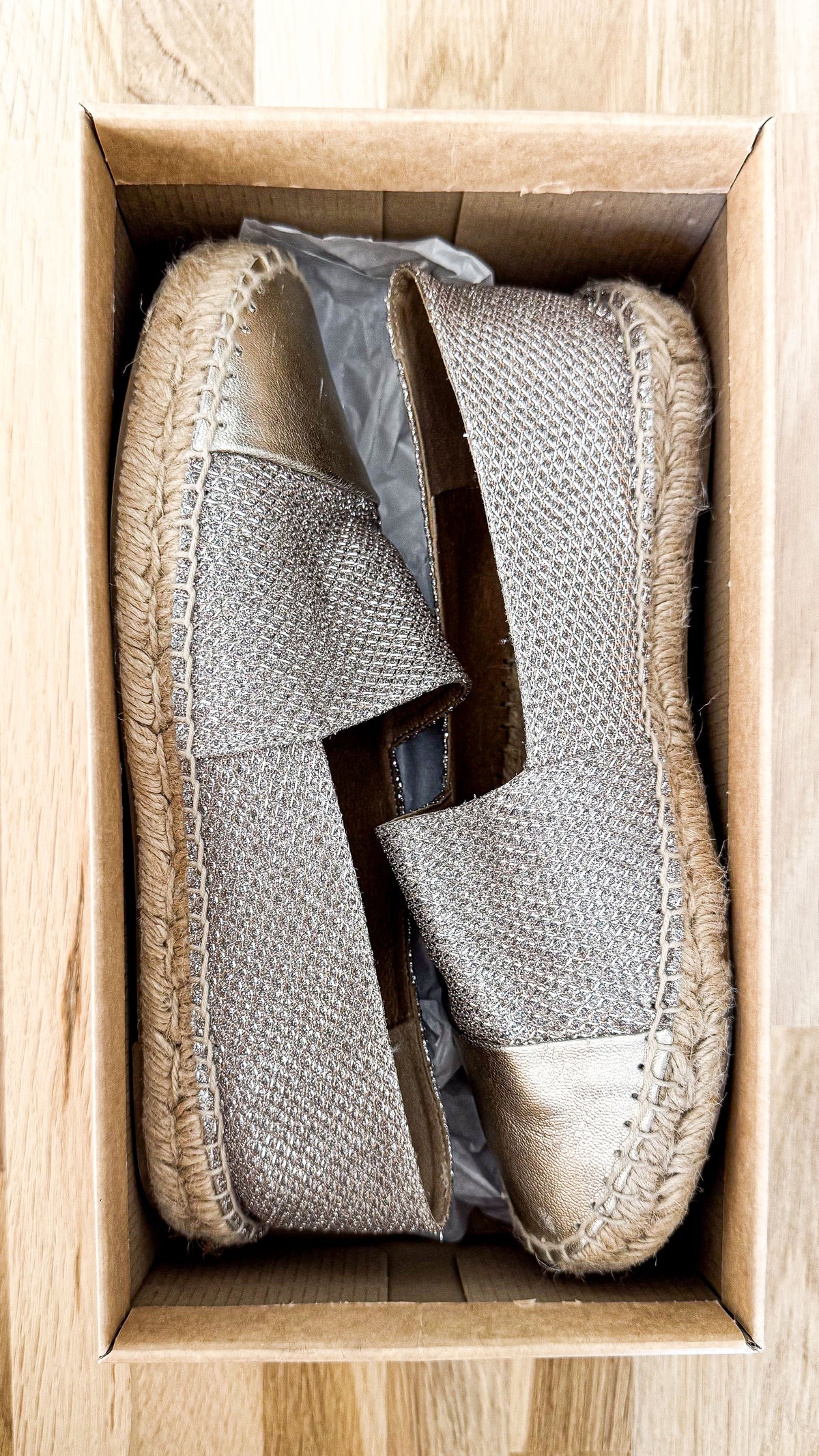 Espadrilles platine bout doré 39 - Toni Pons