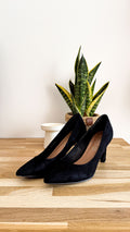 Escarpins daim talon strass 40 - Texto