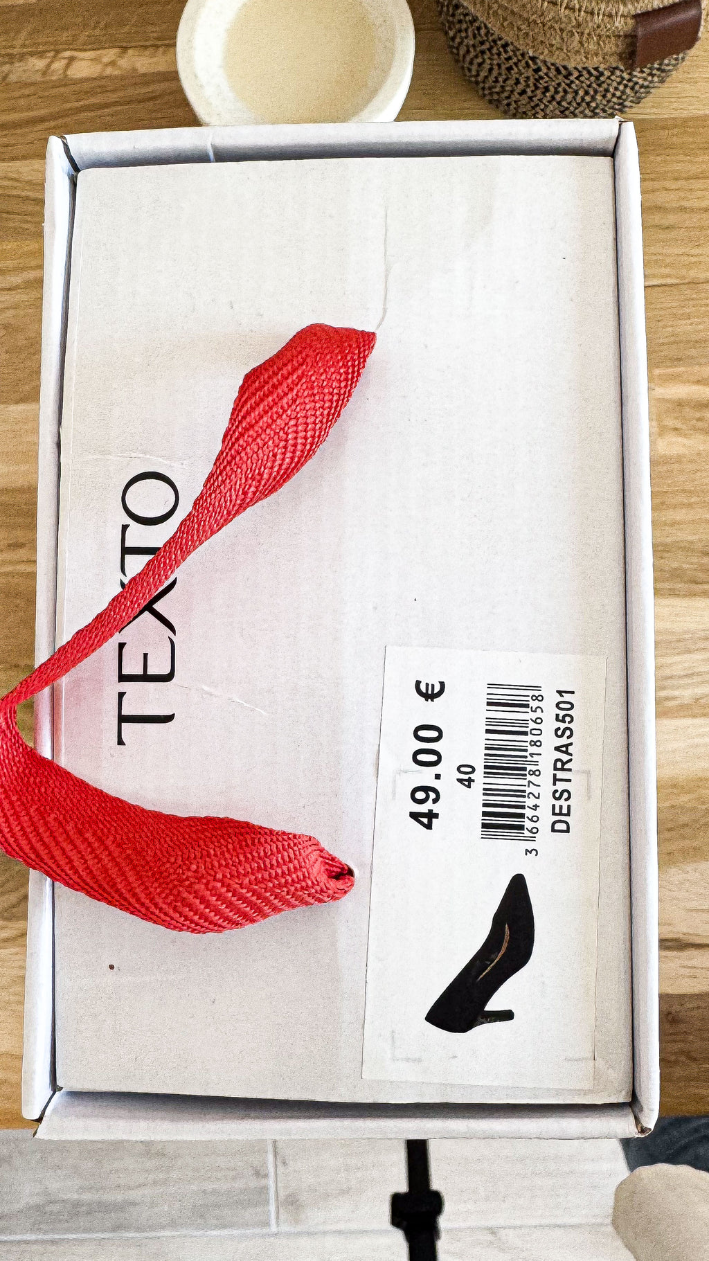 Escarpins daim talon strass 40 - Texto