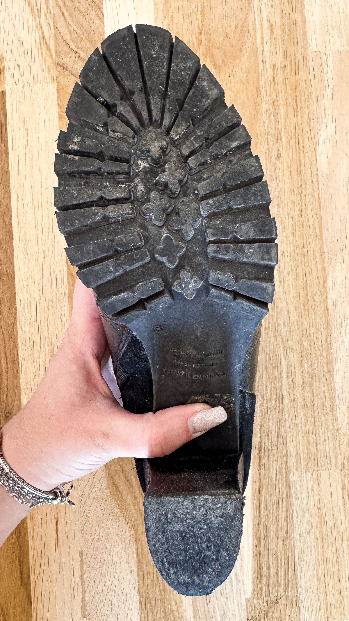 Bottines bi-matière cuir daim noires 39 - Texto