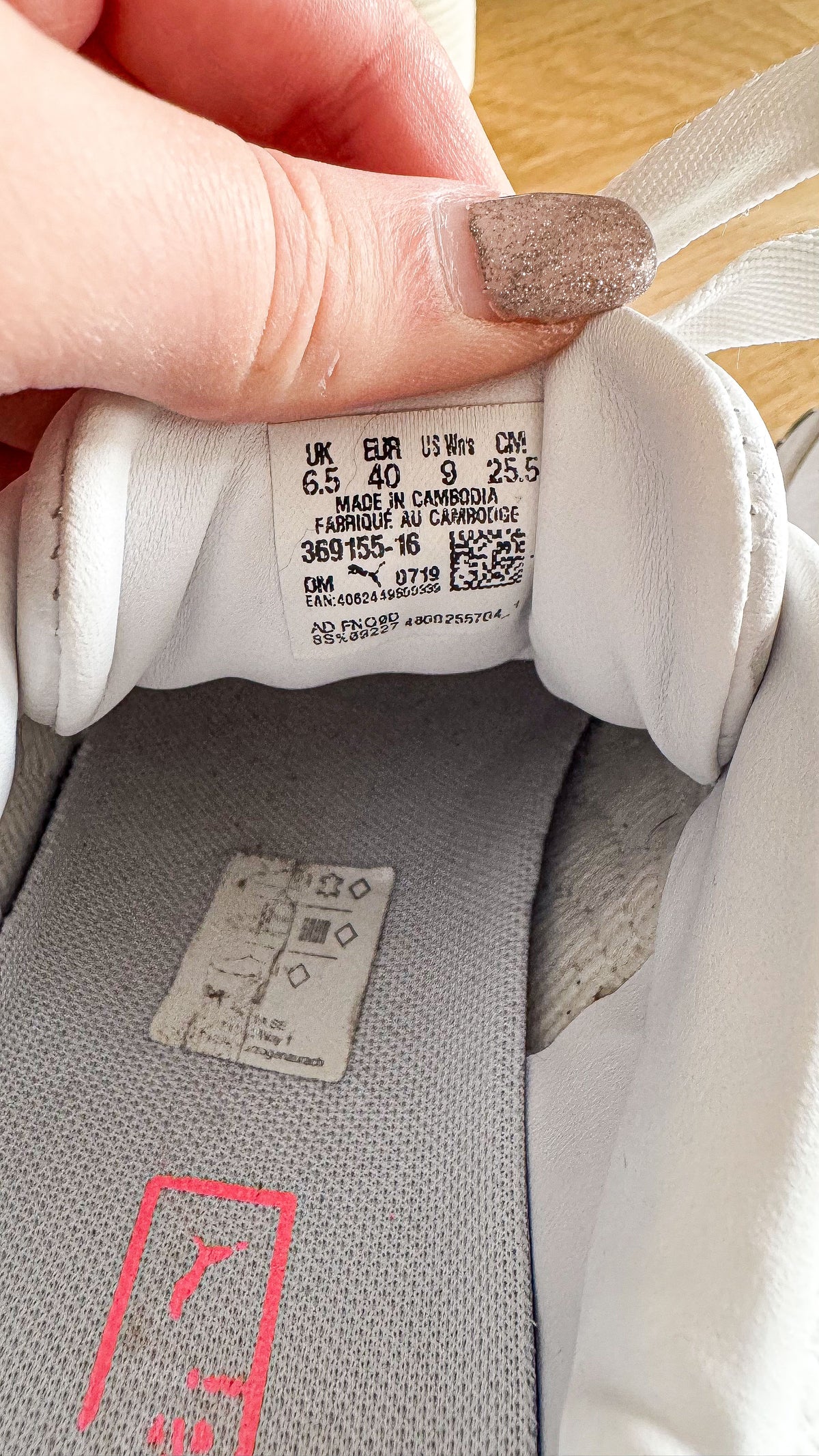 Baskets Cali blanches détail vert 40 - Puma