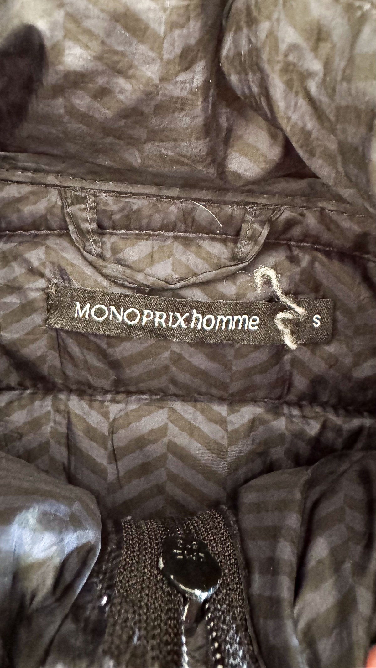 Doudoune Monoprix homme noire/bleu marine légère taille S très bon état