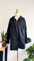 Parka noire Mango femme taille M mi-saison doublure amovible très bon état