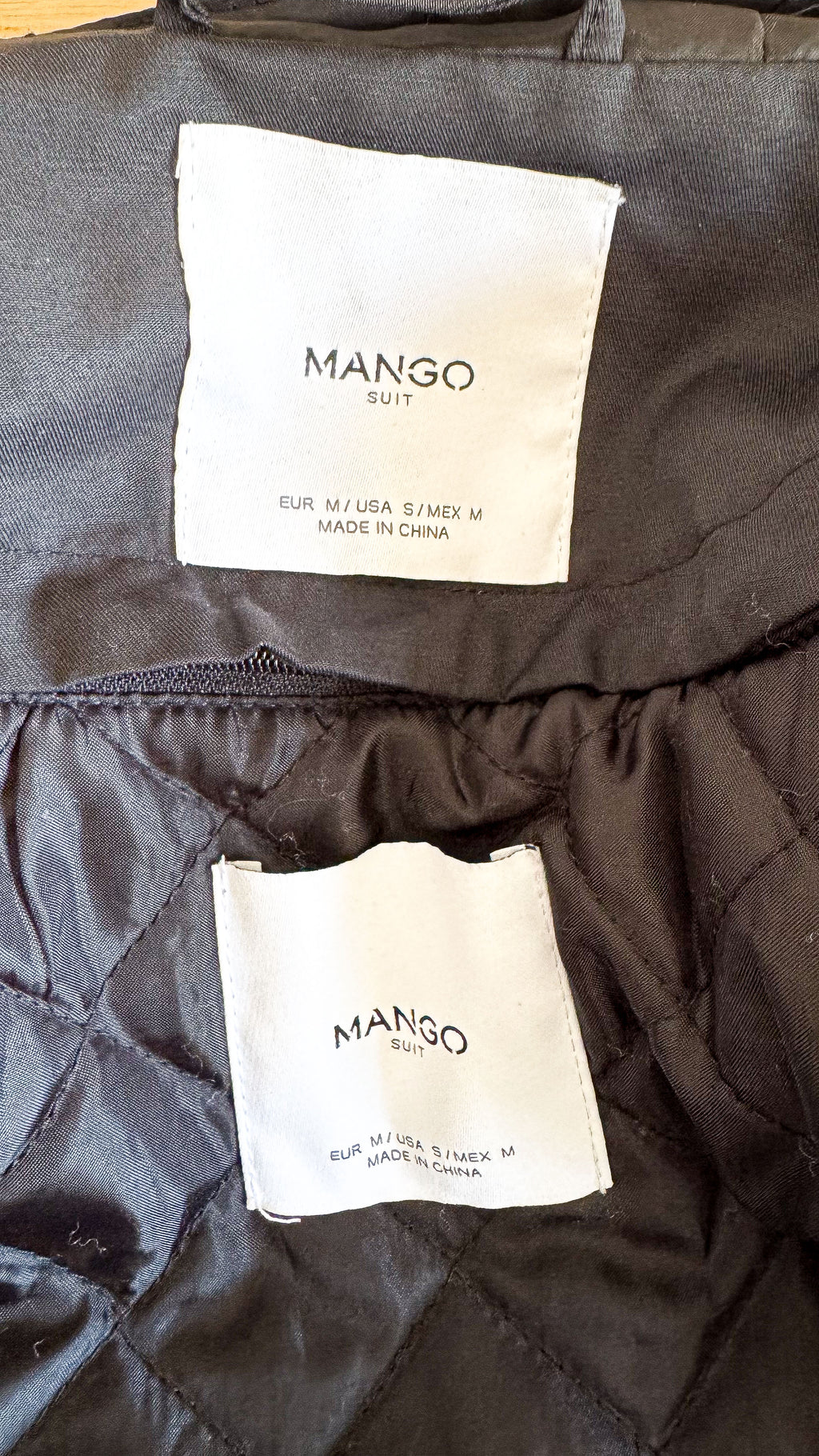 Parka noire Mango femme taille M mi-saison doublure amovible très bon état