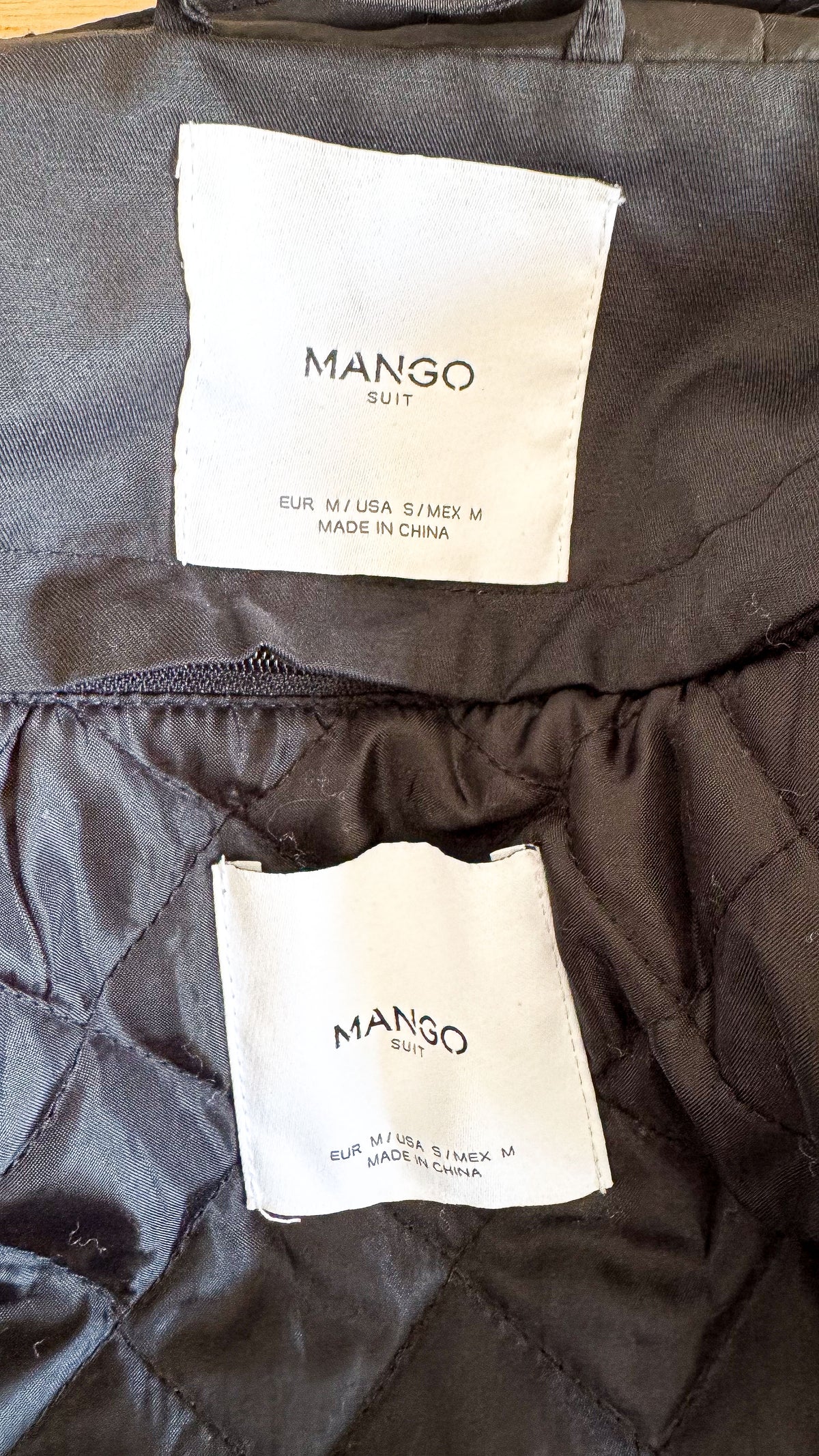 Parka noire Mango femme taille M mi-saison doublure amovible très bon état